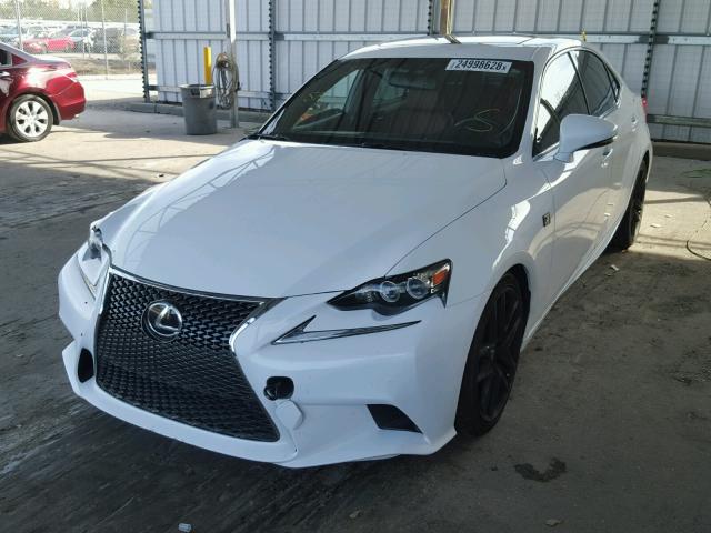 JTHBF1D22F5059036 - 2015 LEXUS IS 250 WHITE photo 2