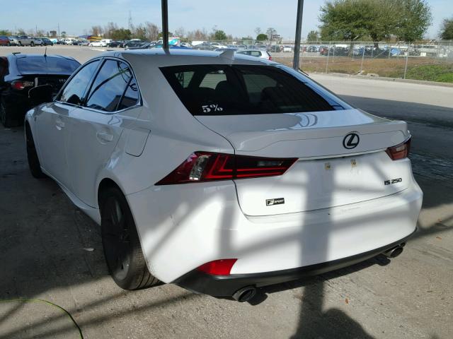 JTHBF1D22F5059036 - 2015 LEXUS IS 250 WHITE photo 3