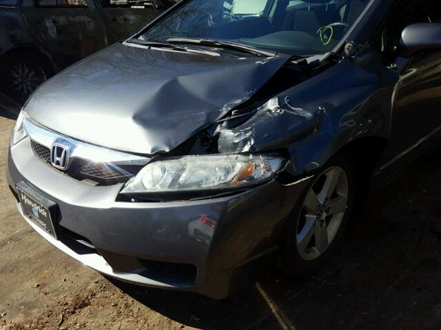 2HGFA1F69AH507163 - 2010 HONDA CIVIC GRAY photo 9