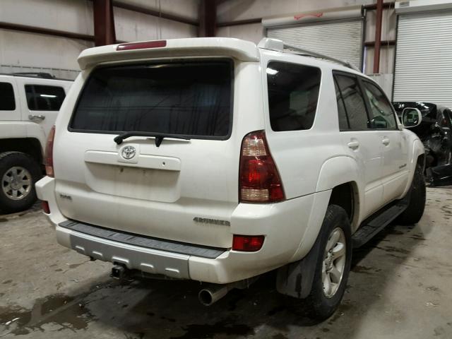 JTEBU14R548024230 - 2004 TOYOTA 4RUNNER SR WHITE photo 4