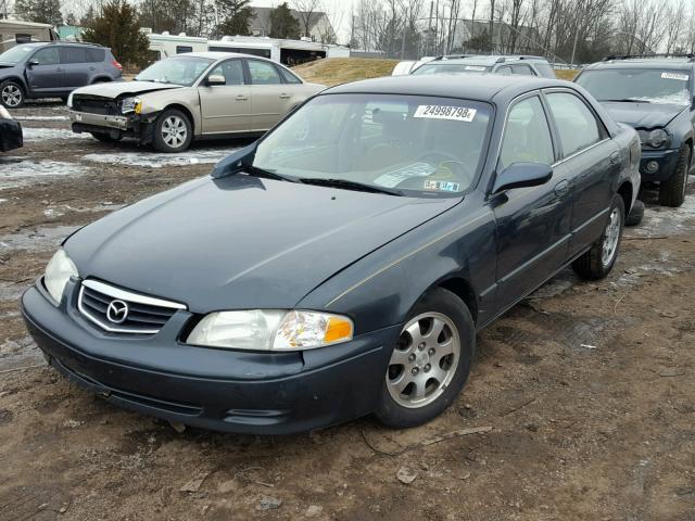 1YVGF22C425297984 - 2002 MAZDA 626 LX GREEN photo 2