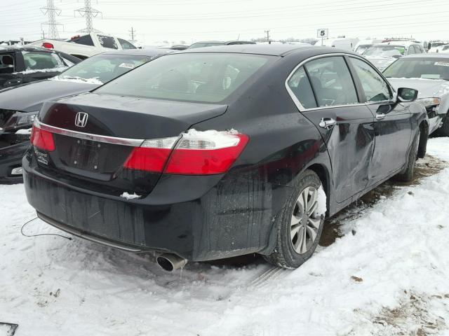 1HGCR2F3XEA141273 - 2014 HONDA ACCORD LX BLACK photo 4