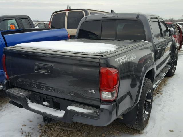 3TMCZ5AN5GM018740 - 2016 TOYOTA TACOMA DOU GRAY photo 4