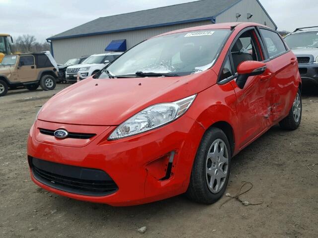 3FADP4EJ3DM203401 - 2013 FORD FIESTA SE RED photo 2