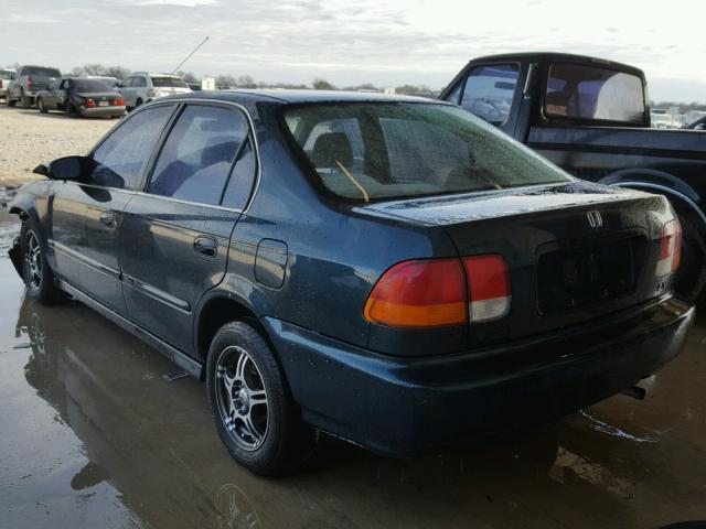 JHMEJ6577VS017352 - 1997 HONDA CIVIC LX GREEN photo 3