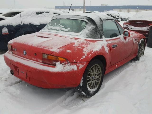 4USCJ3327WLC12052 - 1998 BMW Z3 2.8 RED photo 4