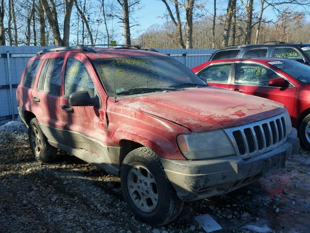 1J4GW48S01C596666 - 2001 JEEP GRAND CHER RED photo 1