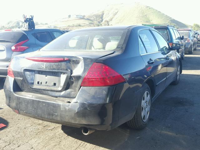 1HGCM56437A063141 - 2007 HONDA ACCORD LX BLACK photo 4