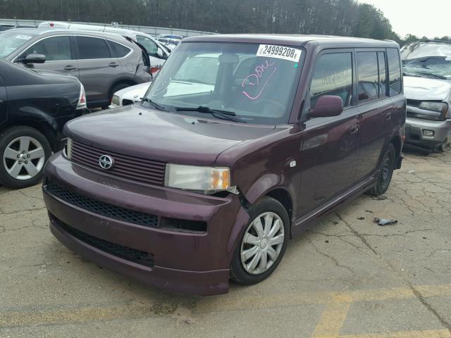 JTLKT334X54006151 - 2005 TOYOTA SCION XB MAROON photo 2