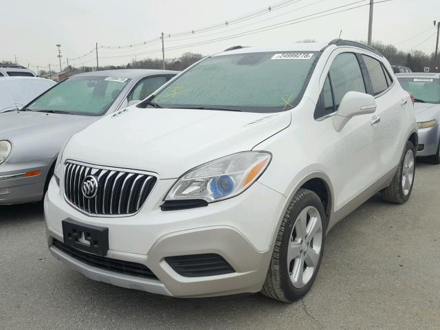 KL4CJASBXFB266440 - 2015 BUICK ENCORE WHITE photo 2