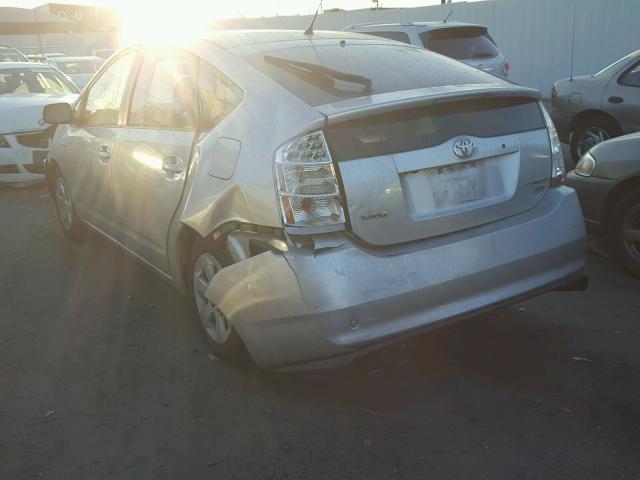 JTDKB20U773250331 - 2007 TOYOTA PRIUS SILVER photo 3