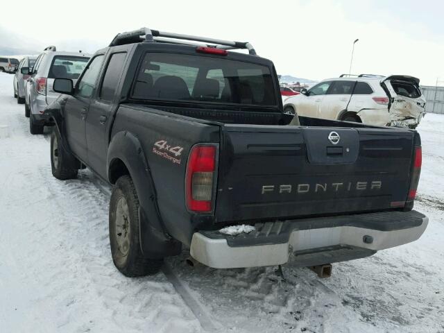 1N6MD27Y91C372804 - 2001 NISSAN FRONTIER C BLACK photo 3