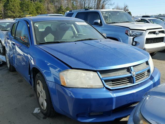 1B3LC46K58N628169 - 2008 DODGE AVENGER SE BLUE photo 1