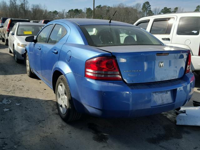 1B3LC46K58N628169 - 2008 DODGE AVENGER SE BLUE photo 3