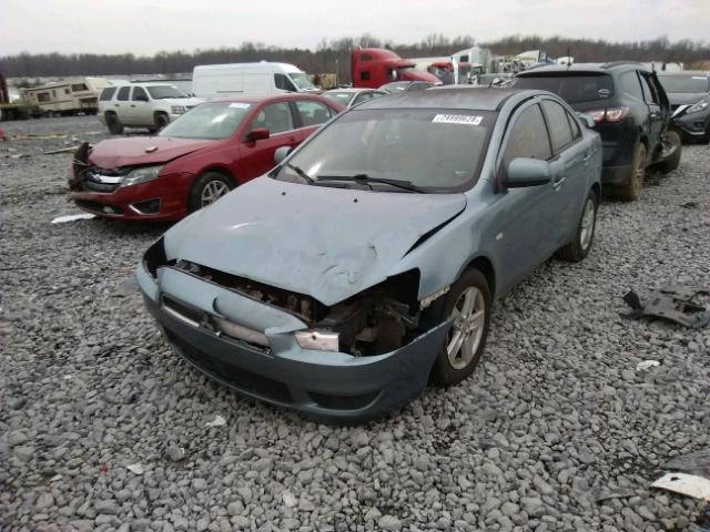 JA3AU26U58U013411 - 2008 MITSUBISHI LANCER ES BLUE photo 2