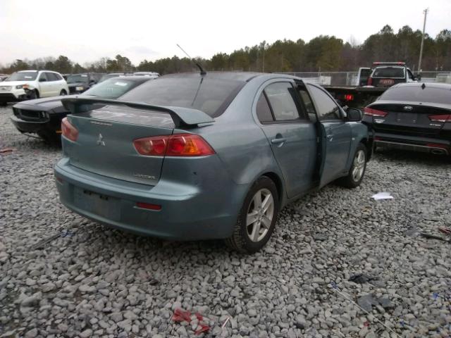 JA3AU26U58U013411 - 2008 MITSUBISHI LANCER ES BLUE photo 4