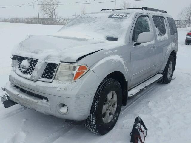 5N1AR18W47C630259 - 2007 NISSAN PATHFINDER SILVER photo 2