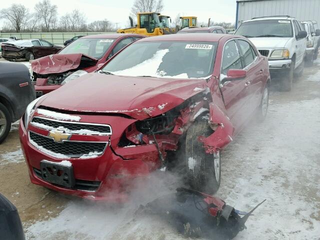 1G11D5SR6DF156220 - 2013 CHEVROLET MALIBU 1LT RED photo 2