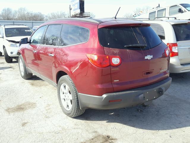 1GNLVGED6AS137086 - 2010 CHEVROLET TRAVERSE L MAROON photo 3