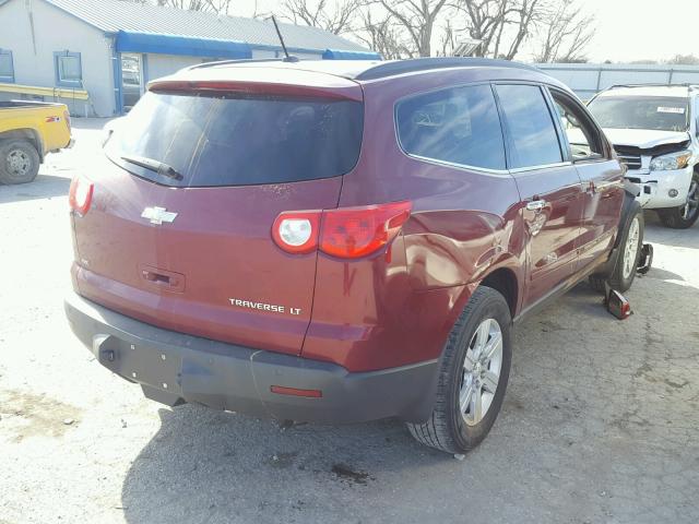 1GNLVGED6AS137086 - 2010 CHEVROLET TRAVERSE L MAROON photo 4