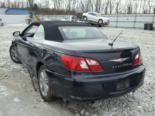 1C3LC65MX8N614835 - 2008 CHRYSLER SEBRING LI BLACK photo 3