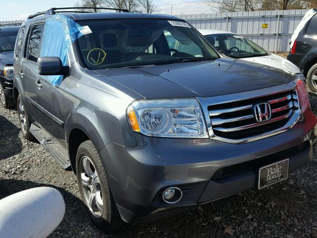 5FNYF4H58DB019444 - 2013 HONDA PILOT EXL GRAY photo 1