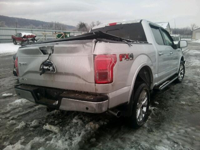 1FTEW1EG6GKD91458 - 2016 FORD F150 SUPER SILVER photo 4