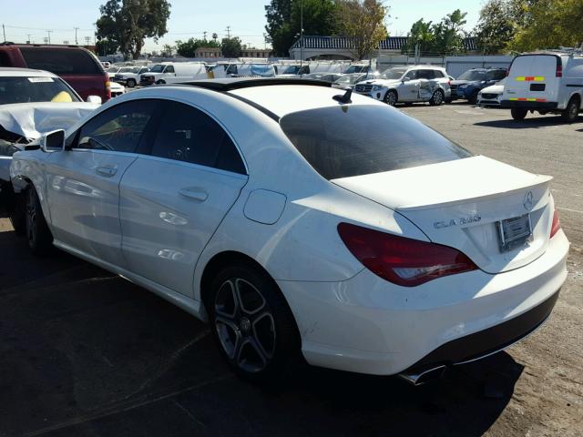 WDDSJ4GB3EN138510 - 2014 MERCEDES-BENZ CLA 250 4M WHITE photo 3