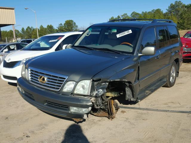 JTJHT00W964017179 - 2006 LEXUS LX 470 GRAY photo 2