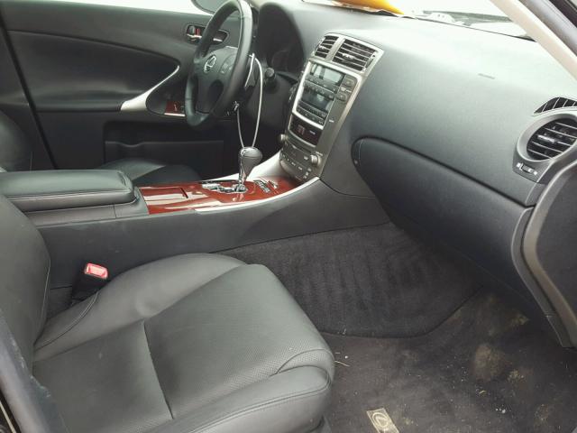 JTHBK262072036372 - 2007 LEXUS IS 250 BLACK photo 5