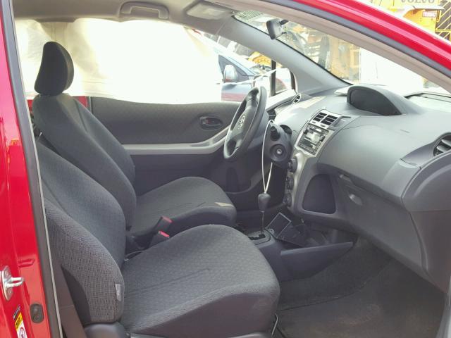 JTDJT903495226648 - 2009 TOYOTA YARIS RED photo 5