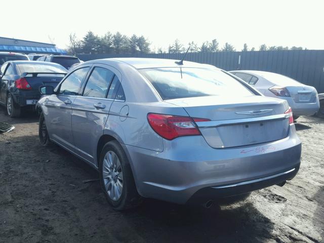 1C3CCBAG7DN728942 - 2013 CHRYSLER 200 LX SILVER photo 3