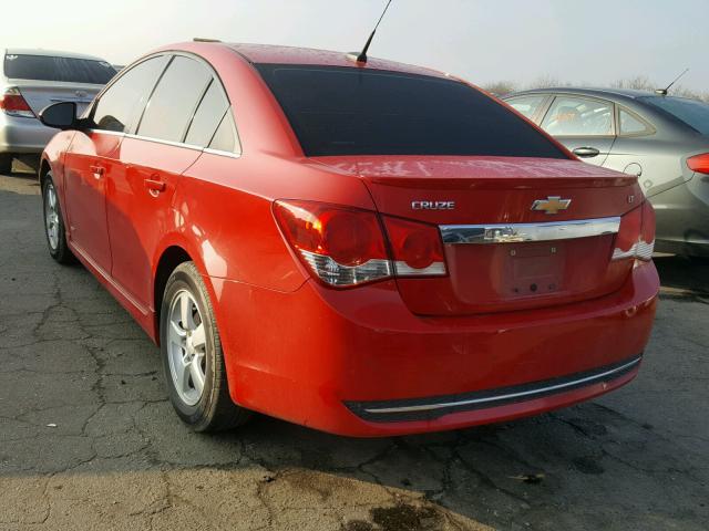 1G1PF5SC3C7138721 - 2012 CHEVROLET CRUZE LT RED photo 3