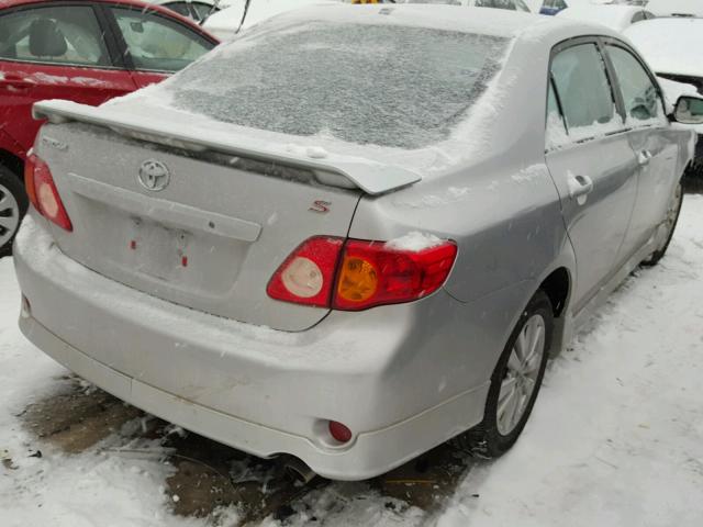 1NXBU4EE8AZ246017 - 2010 TOYOTA COROLLA BA SILVER photo 4