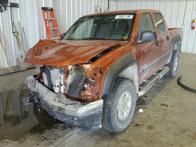 1GCDT136148188713 - 2004 CHEVROLET COLORADO ORANGE photo 2