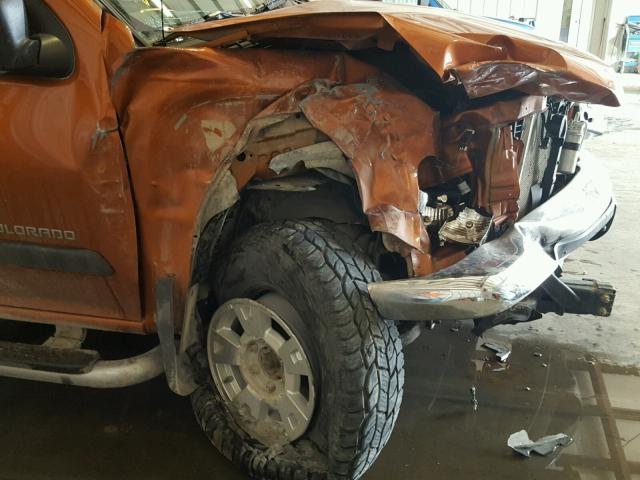 1GCDT136148188713 - 2004 CHEVROLET COLORADO ORANGE photo 9