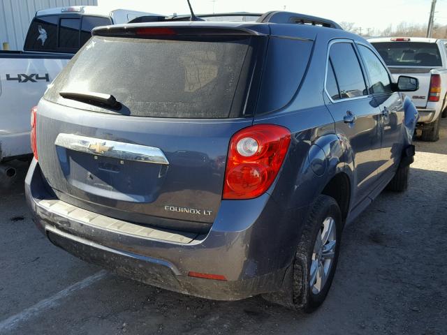 2GNALDEK6D6247525 - 2013 CHEVROLET EQUINOX LT BLUE photo 4