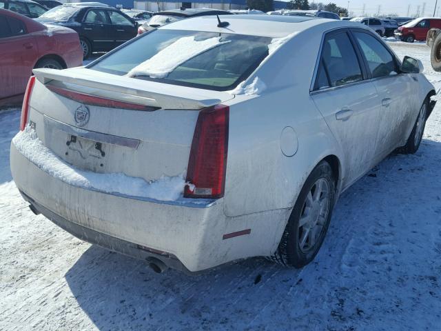 1G6DS57V680156178 - 2008 CADILLAC CTS HI FEA WHITE photo 4