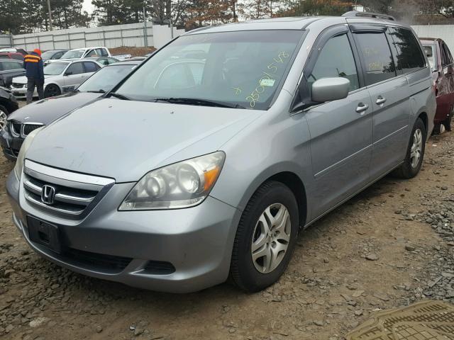 5FNRL38676B099113 - 2006 HONDA ODYSSEY EX SILVER photo 2