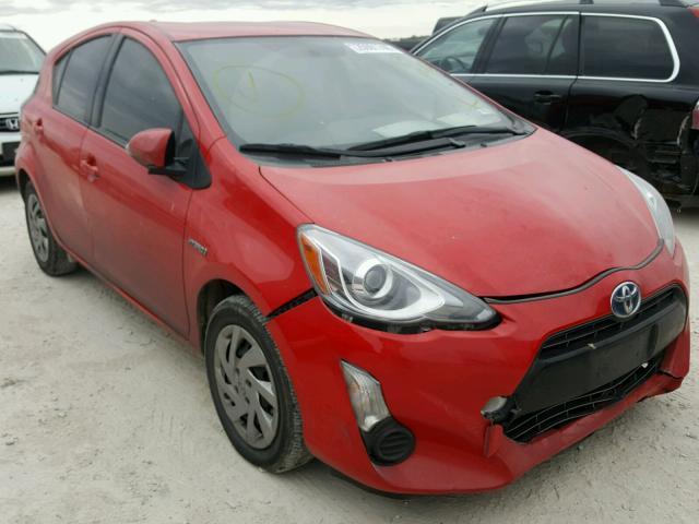 JTDKDTB39F1113440 - 2015 TOYOTA PRIUS C RED photo 1