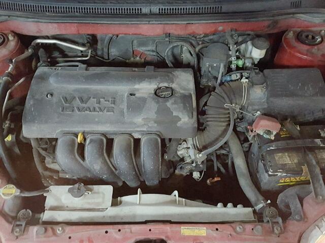 2T1BR32E74C810486 - 2004 TOYOTA COROLLA CE RED photo 7