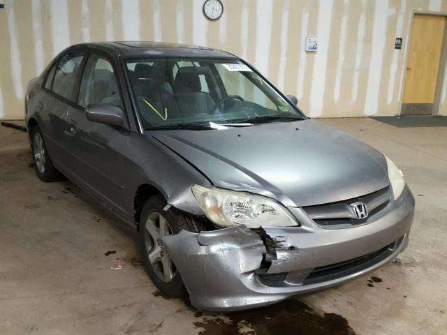 2HGES26784H556351 - 2004 HONDA CIVIC EX GRAY photo 1