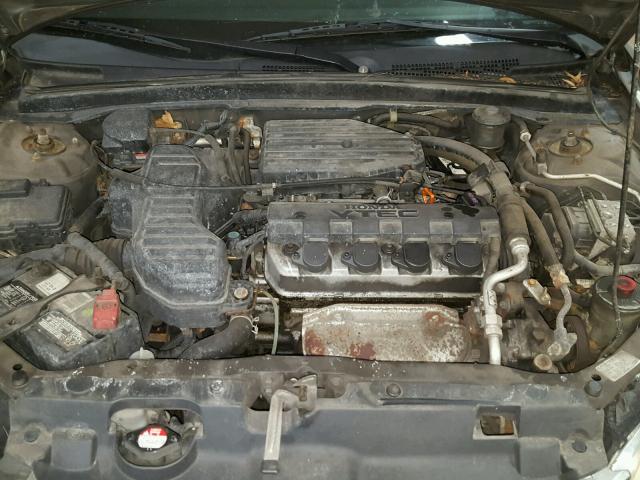 2HGES26784H556351 - 2004 HONDA CIVIC EX GRAY photo 7