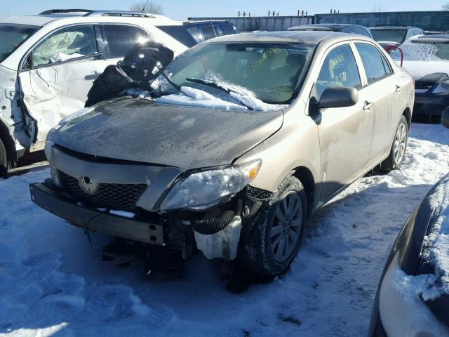 1NXBU40E29Z023197 - 2009 TOYOTA COROLLA BA BEIGE photo 2