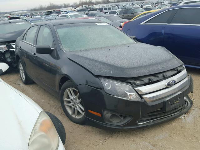 3FAHP0GA5AR320323 - 2010 FORD FUSION S BLACK photo 1