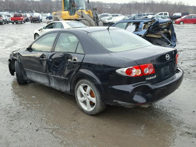 1YVHP80C455M76327 - 2005 MAZDA 6 I BLACK photo 3