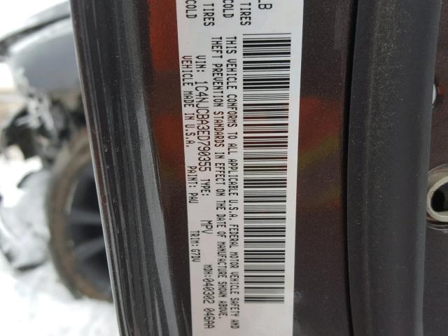 1C4NJCBA3ED790355 - 2014 JEEP COMPASS SP GRAY photo 10