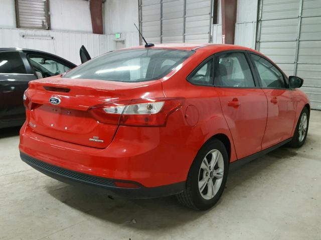 1FADP3F22EL149254 - 2014 FORD FOCUS SE RED photo 4