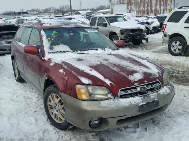 4S3BH806527664972 - 2002 SUBARU LEGACY OUT RED photo 1