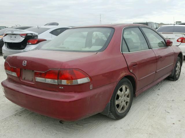 JHMCG658X2C018242 - 2002 HONDA ACCORD EX RED photo 4